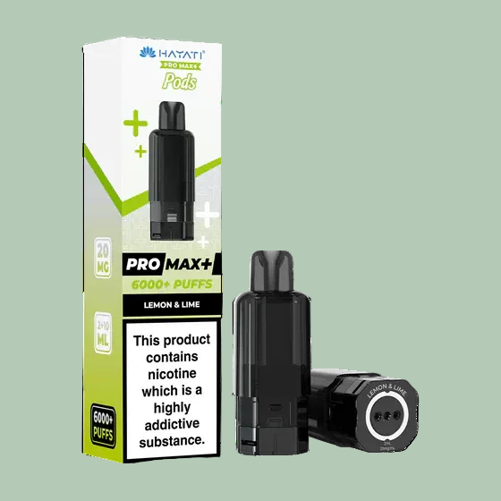 lemon lime hayati pro max Hayati Pro Max Plus 6000 Lemon & Lime (20mg) | Prefilled Pods