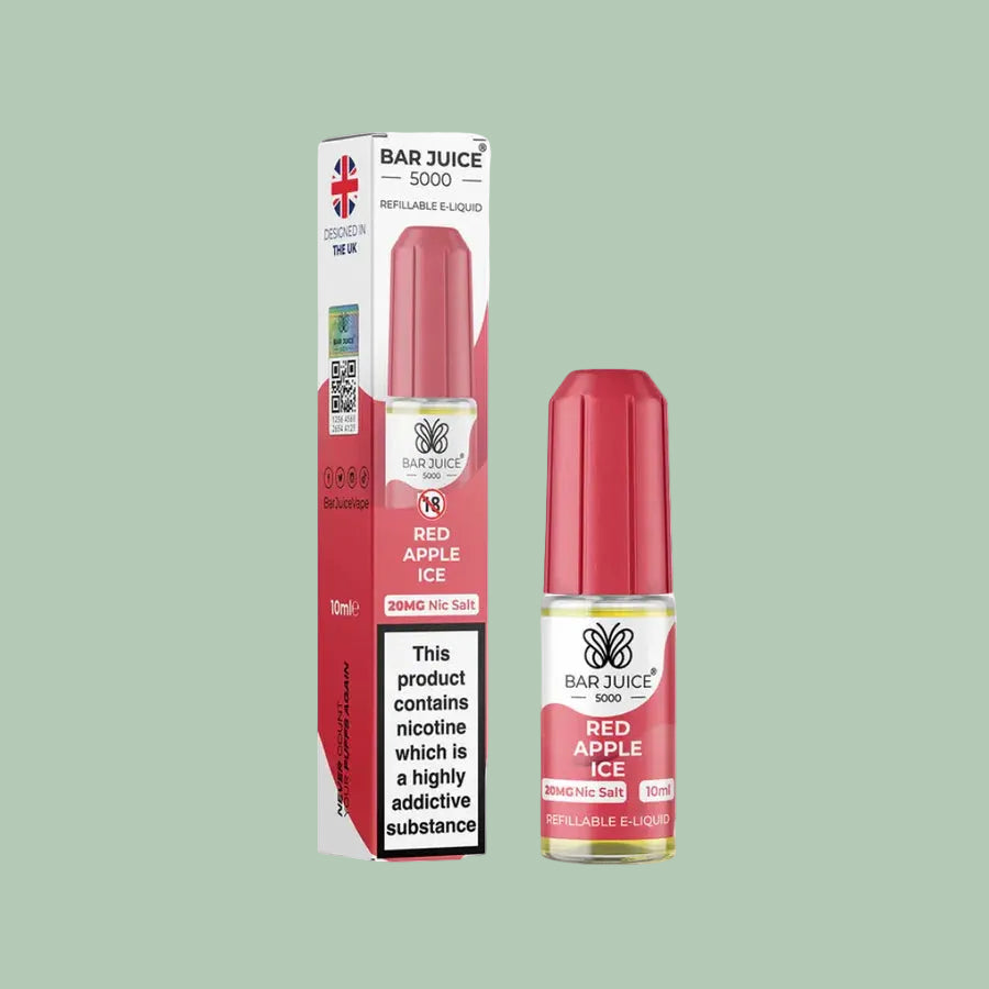 Bar Juice 5000 Red Apple Ice 10mg | Nic Salt | Vapor Cove