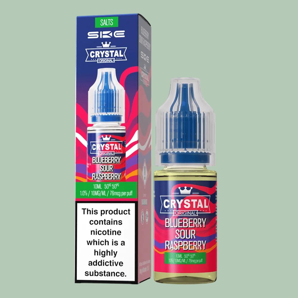 SKE Crystal Blueberry Sour Raspberry (10mg) Nic Salt