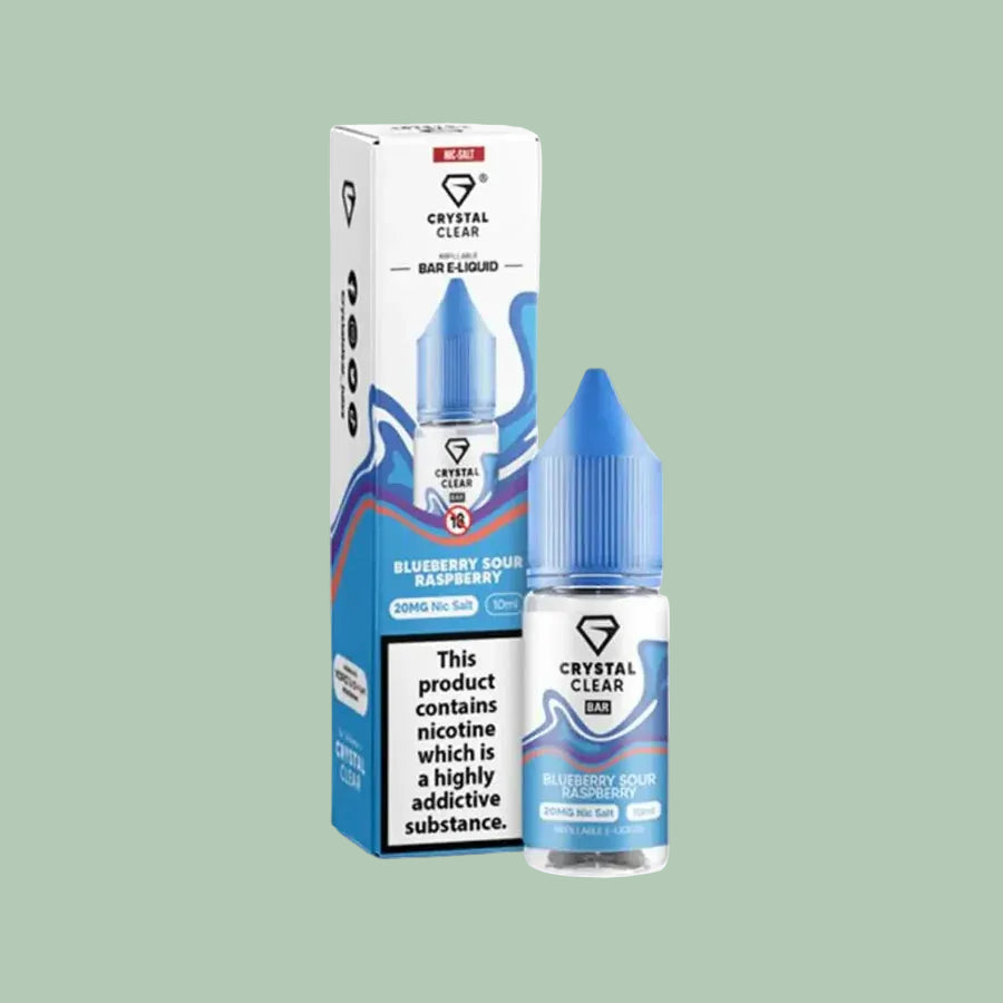 Crystal Clear Blueberry Sour Raspberry (10mg) nic salt