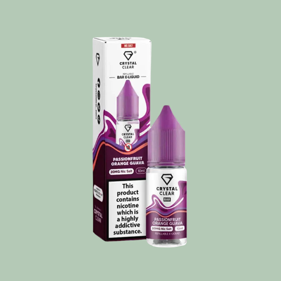 Crystal Clear Passionfruit Orange Guava (10mg) nic salt