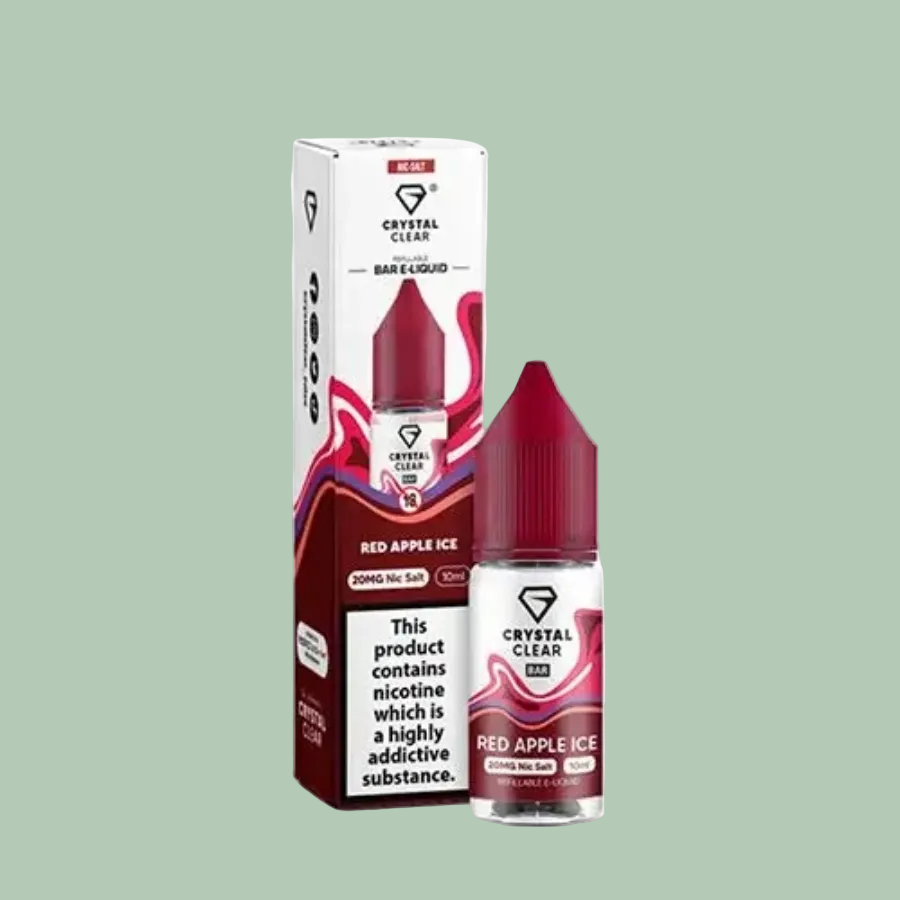 Crystal Clear Red Apple Ice (10mg) nic salt