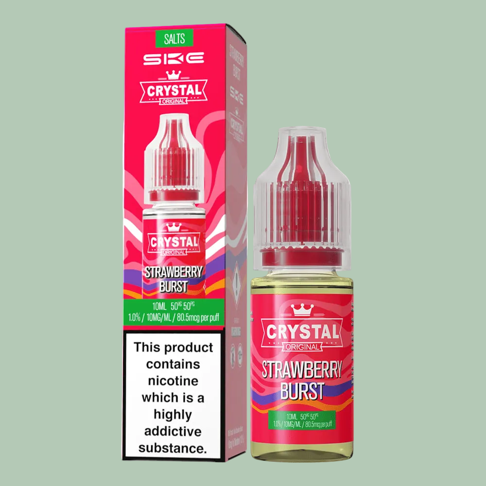 SKE Crystal Strawberry Burst (10mg) Nic Salt