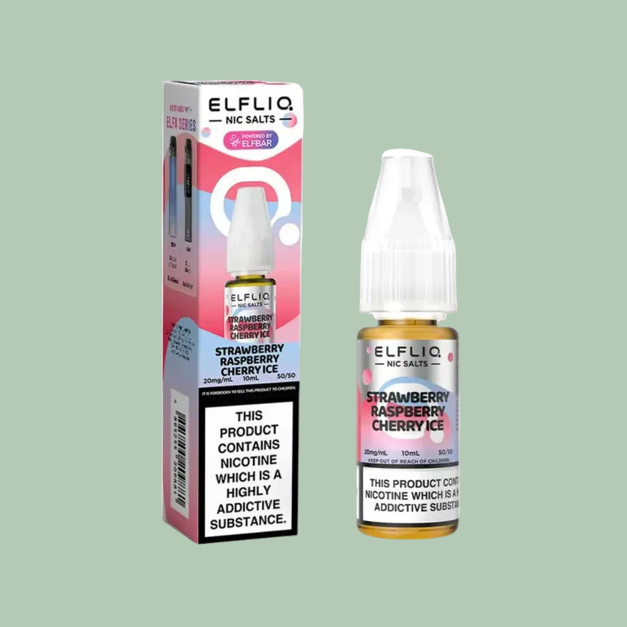 Elfliq Strawberry Raspberry Cherry Ice (10mg) nic salt