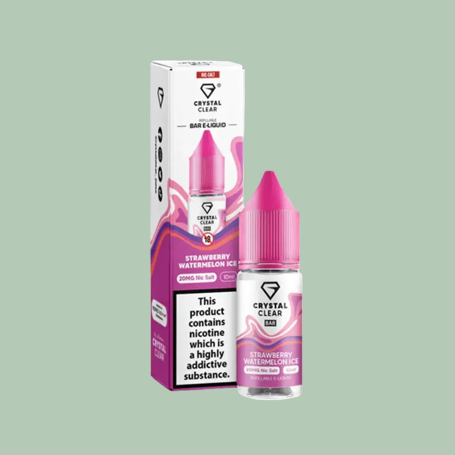 Crystal Clear Strawberry Watermelon Ice (10mg) nic salt